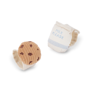 MILK + COOKIE //  wrist/ankle rattles set by Little Lamb Kind