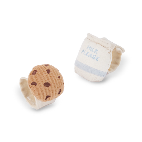 MILK + COOKIE //  wrist/ankle rattles set by Little Lamb Kind