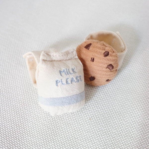 MILK + COOKIE //  wrist/ankle rattles set by Little Lamb Kind