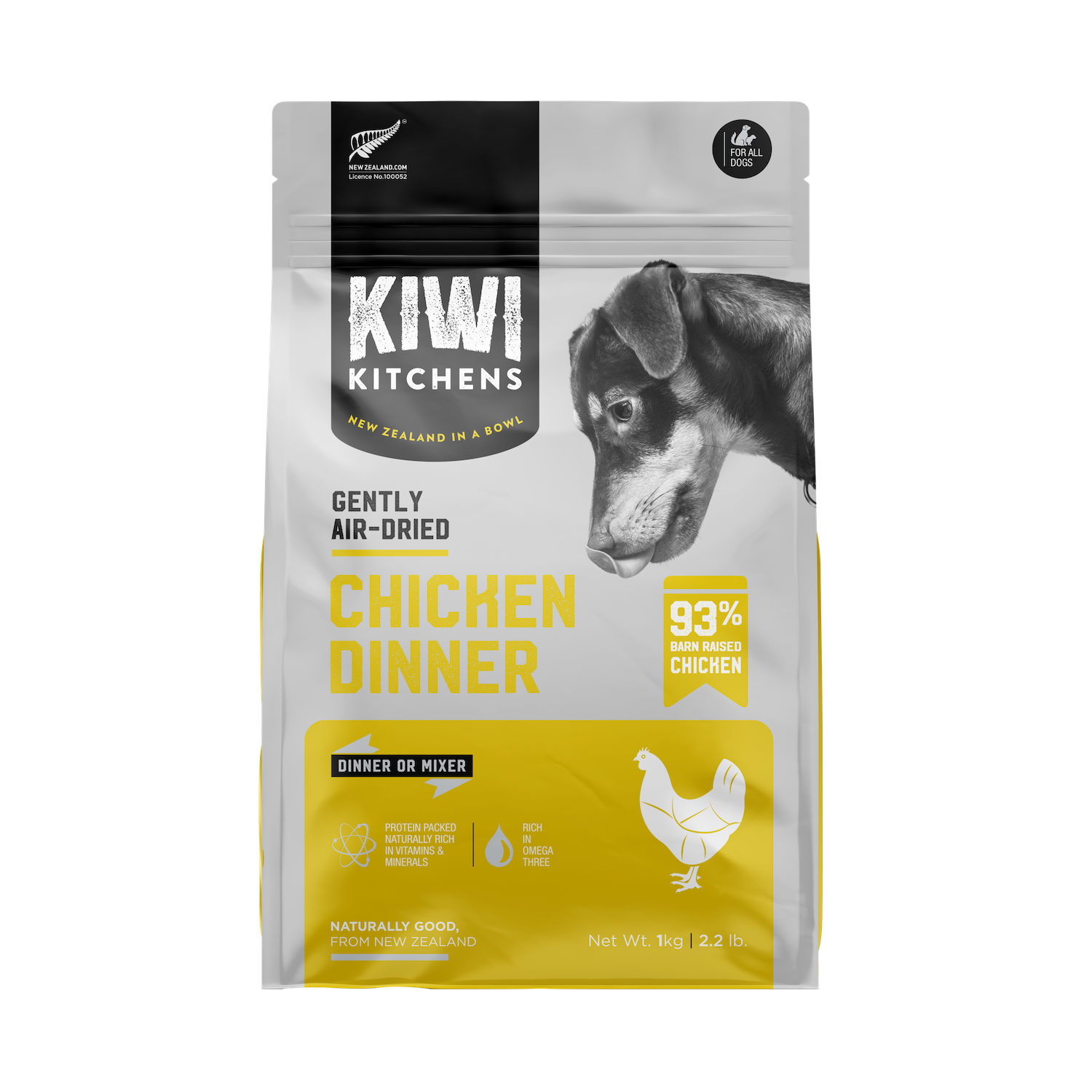 Kiwi Kitchens Gently Air-Dried Dog Food - Chicken