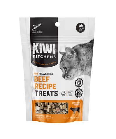 CKiwi Kitchens Raw Freeze Dried Cat Treats - Beef Recipe