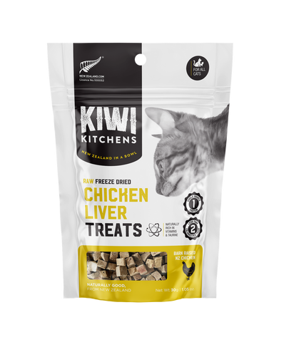 Kiwi Kitchens Raw Freeze Dried Cat Treats - Chicken Liver