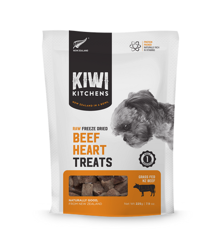Kiwi Kitchens Raw Freeze Dried Dog Treats - Beef Heart