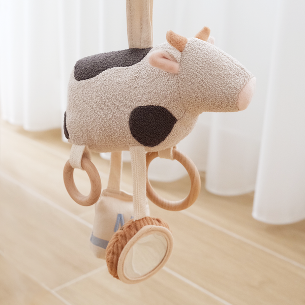 MOO MOO //  cow dangling rattles by Little Lamb Kind