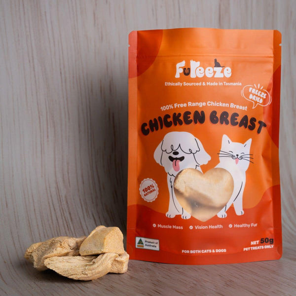 Fureeze Australia Freeze Dried Free Range Chicken Breast  | Cats & Dogs Treat 50g