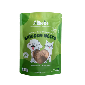 Fureeze Australia Freeze Dried Free Range Chicken Necks | Cats & Dogs Treat 50g