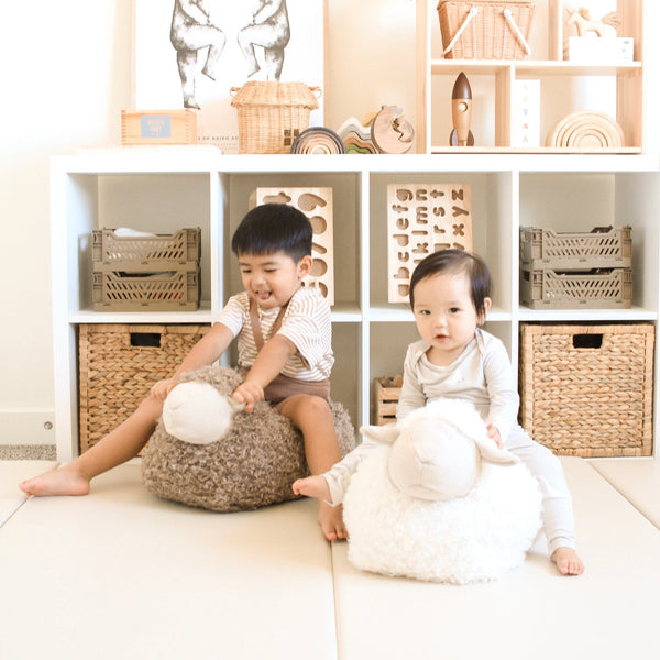 BAA BAA SHEEP POUFF // balancing pouf by Little Lamb Kind