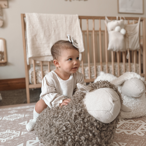 BAA BAA SHEEP POUFF // balancing pouf by Little Lamb Kind