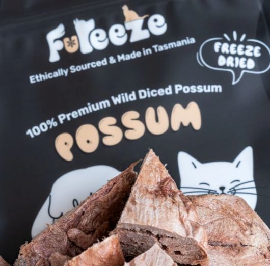 Fureeze Australia Freeze Dried Diced Possum Cats & Dogs Treat 50g