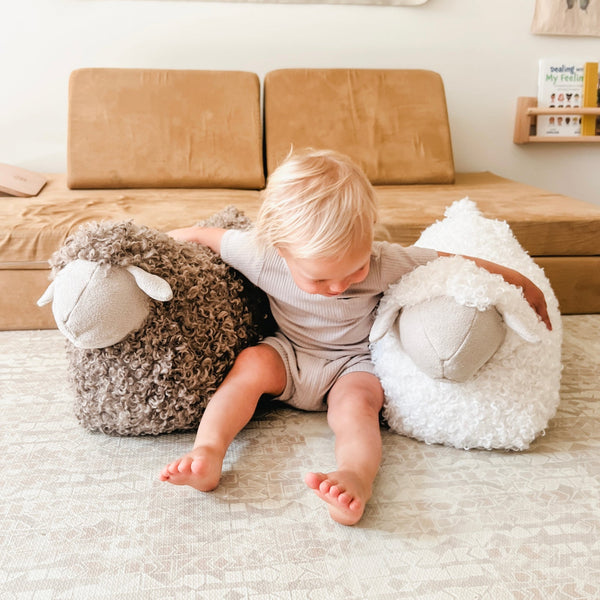 BAA BAA SHEEP POUFF // balancing pouf by Little Lamb Kind