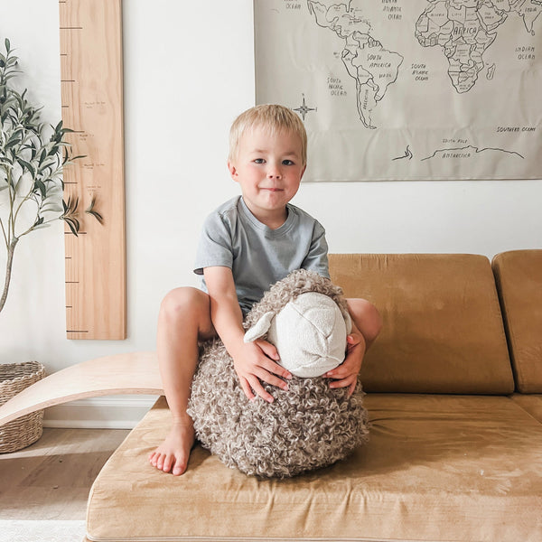 BAA BAA SHEEP POUFF // balancing pouf by Little Lamb Kind