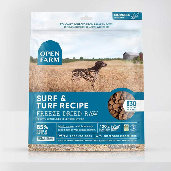 OPEN FARM Surf & Turf Freeze Dried Raw Dog Food 13.5oz