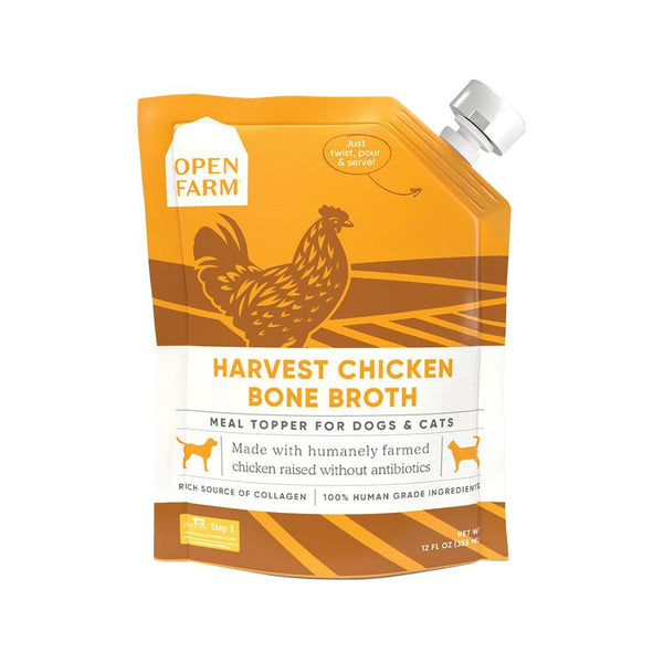 OPEN FARM Harvest Chicken Bone Broth for Dogs